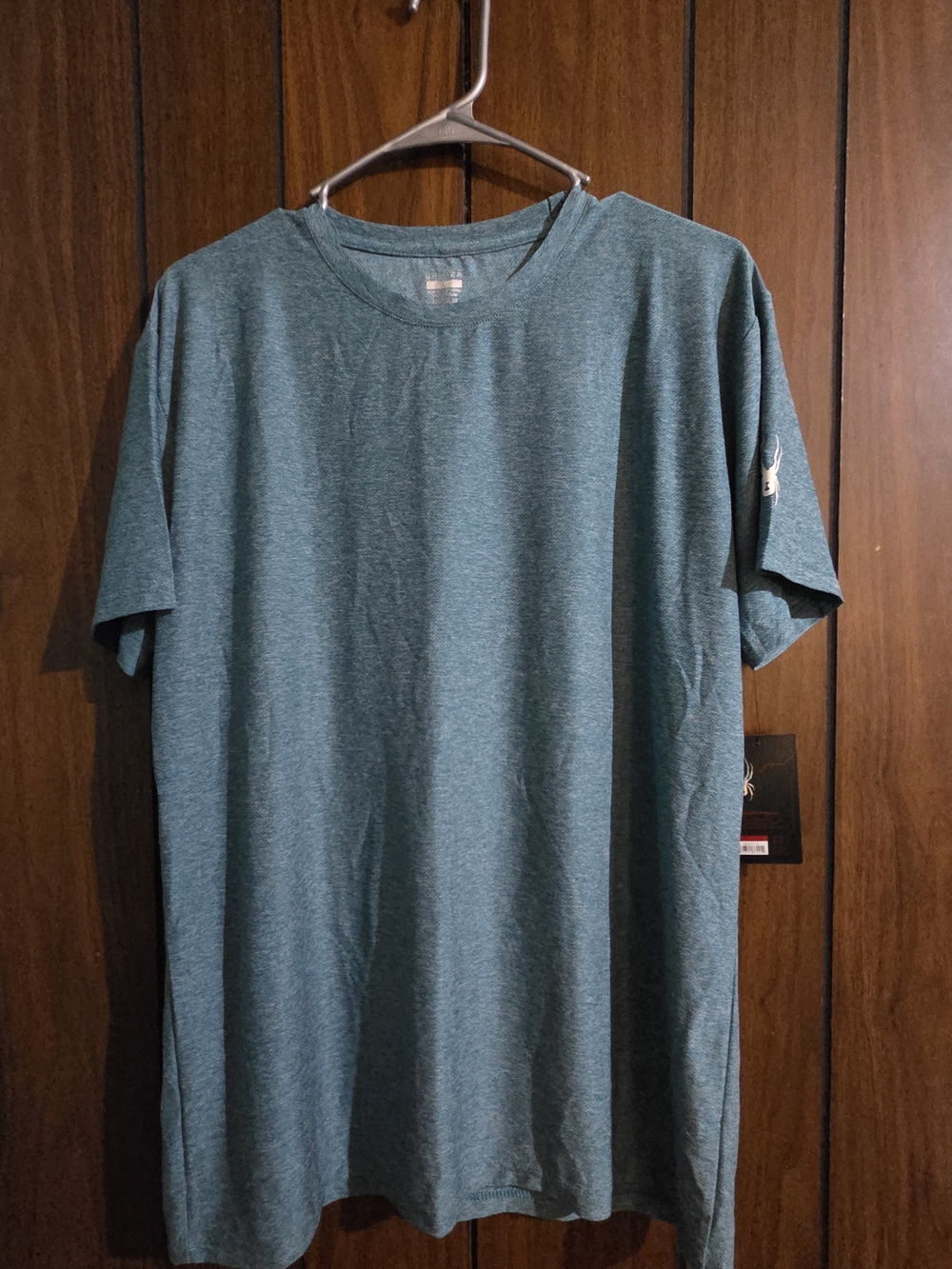 Spyder Men's Heather Teal Short Sleeve Tee